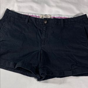 Old Navy womens black Perfect 3.5" Shorts flat front chino shorts - size 14